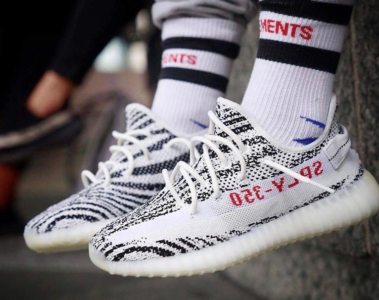 Wholesale 6th Real Boost Yeezy Boost 350 V2 Zebra SPLY 350 White 