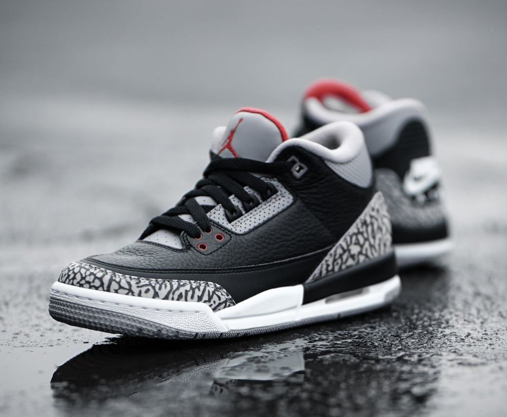 On Sale: GS Air Jordan 3 Retro OG "Black Cement" — Sneaker Shouts