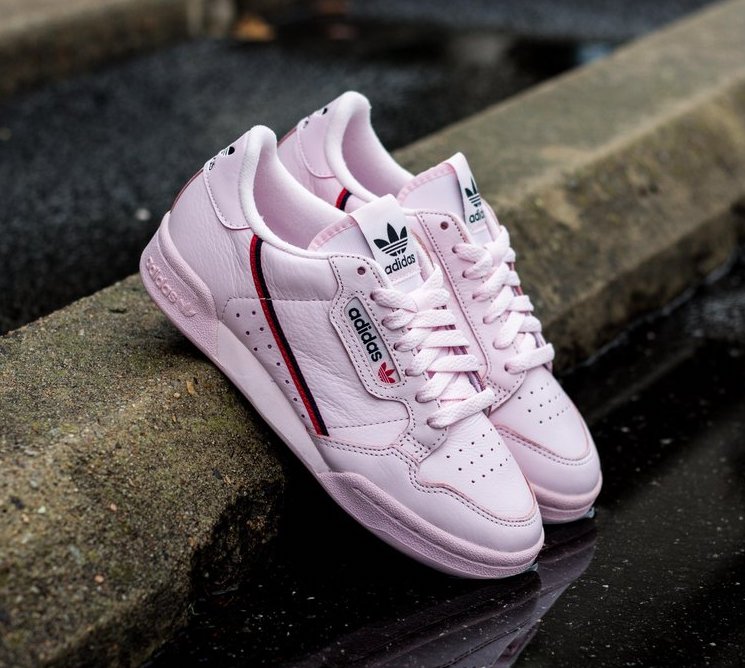 adidas originals continental 80's sneakers in pink