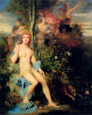 Gustave Moreau, Apollo and the Nine Muses, 1856, Private collection
