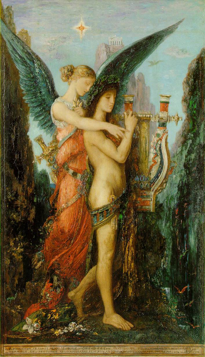 Gustave Moreau, Hesiode and the Muse, 1891, Musée d'Orsay, Paris
