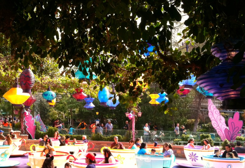 Disneyland California Adventure Halloween Alice in Wonderland Fantasyland Teacups Ride