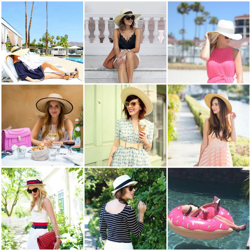 fashion bloggers style summer hat trend
