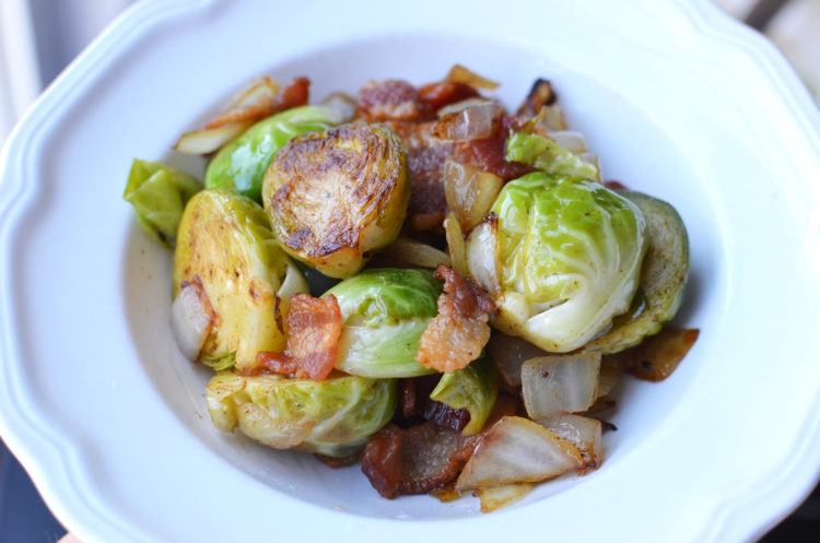 Brussels Sprouts with Bacon and Onions