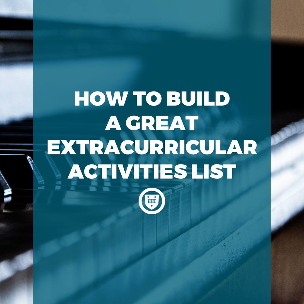how to build a great extracurricular activities list — elite