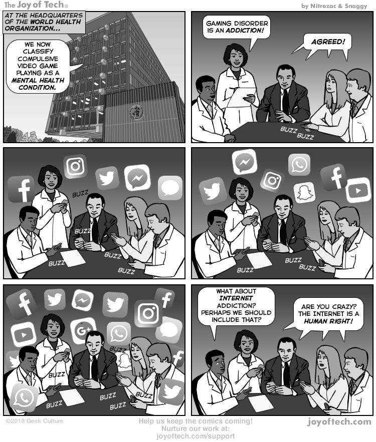    via    the Comic Noggins of&nbsp;    Nitrozac   &nbsp;and    Snaggy    at    The Joy of Tech®!   