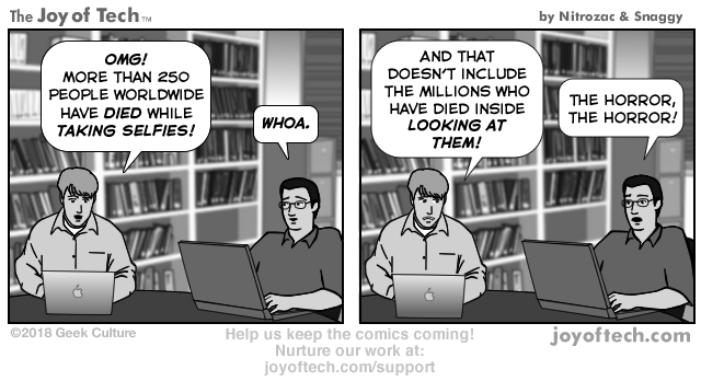    via   the Comic Noggins of   Nitrozac   and   Snaggy   at   The Joy of Tech®   