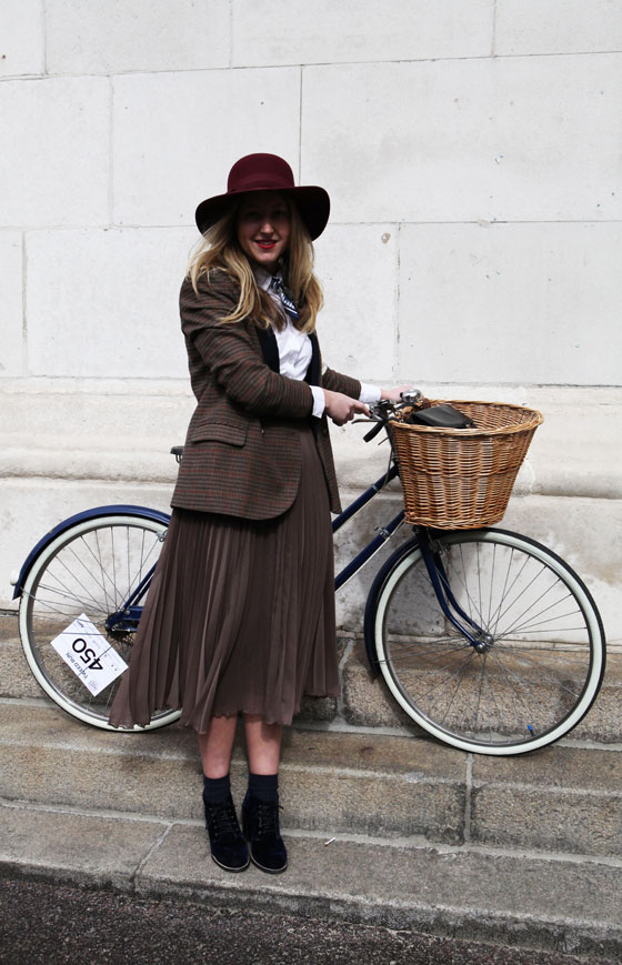 Cute outfit at the London Tweed Run, 2013