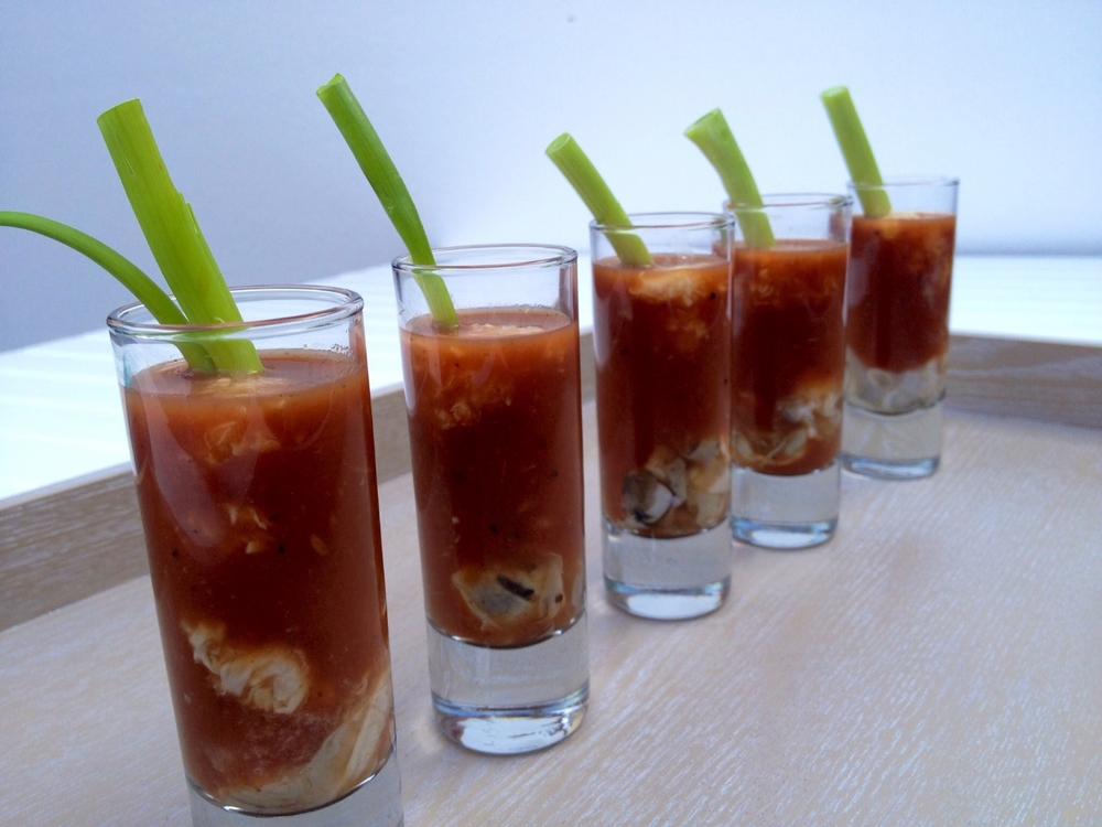 RECIPE: BLOODY MARY OYSTER SHOOTERS — Martie Duncan
