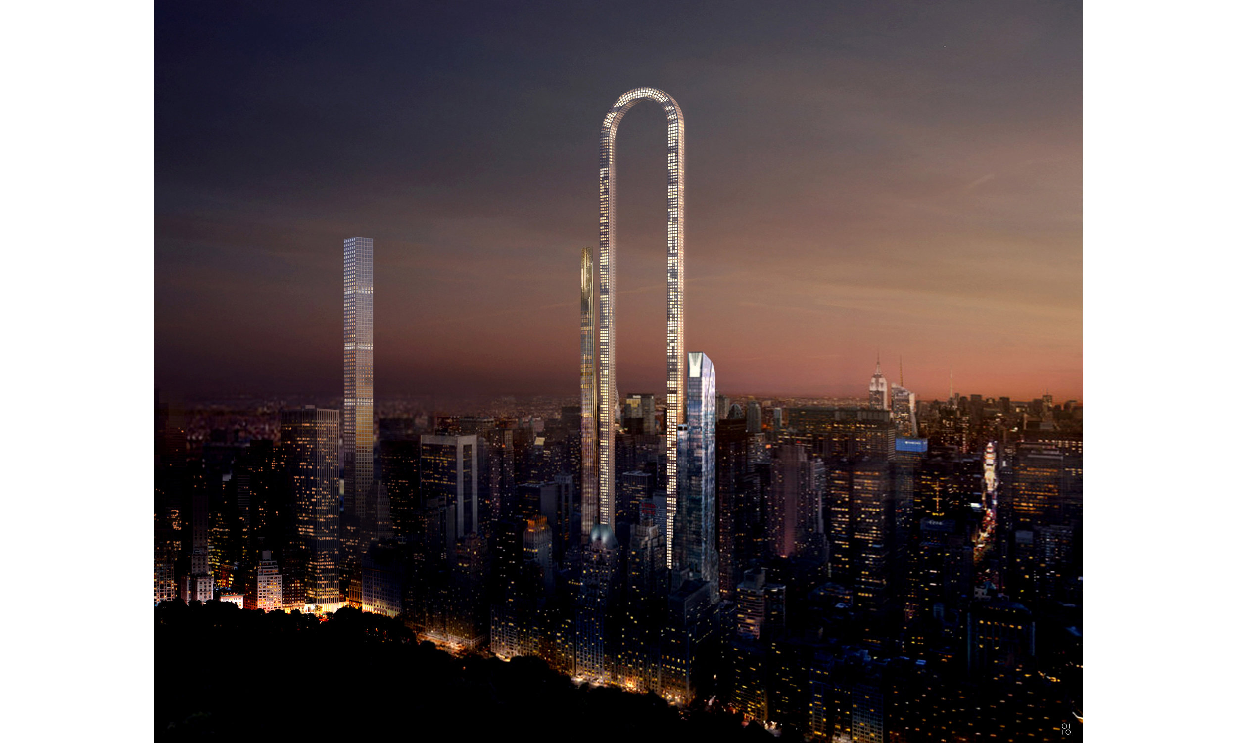 New Yorks „Big Bend“ — Der längste Wolkenkratzer der Welt (Foto/ oiistudio)