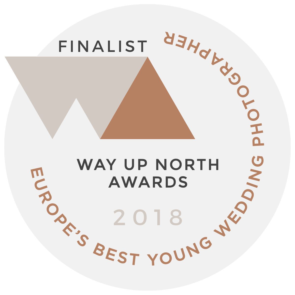 Way Up North Awards 'Europes Best Young Wedding Photographer' Finalist 2018