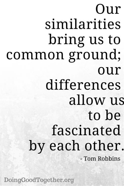 Be fascinated by one another.