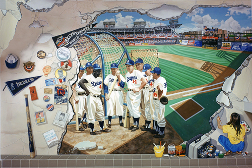 Ebbets Field and The Brooklyn Dodgers 36in. X 24 in..jpg