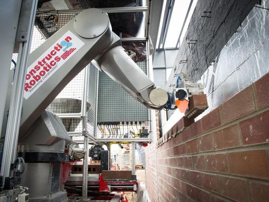 iBricklayer: In 2013, Construction Robotics unveiled the semi-automated mason (SAM) that can lay up to 3,000 bricks in a day. Earlier this year, it was named 'Most Innovative Product' at World of Concrete. 