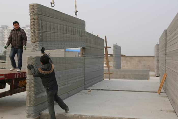 WinSun Global: Yingchuang Construction Technique (Shanghai) Co., Ltd., last year used 3D-printing technology to construct 10 houses in under 24 hours. Below, the company then built the world’s tallest 3D printed structure – a five-story apartment building with eight units. Earlier this year, it also finished a 1,100-sq-m stylized mansion. (Top)