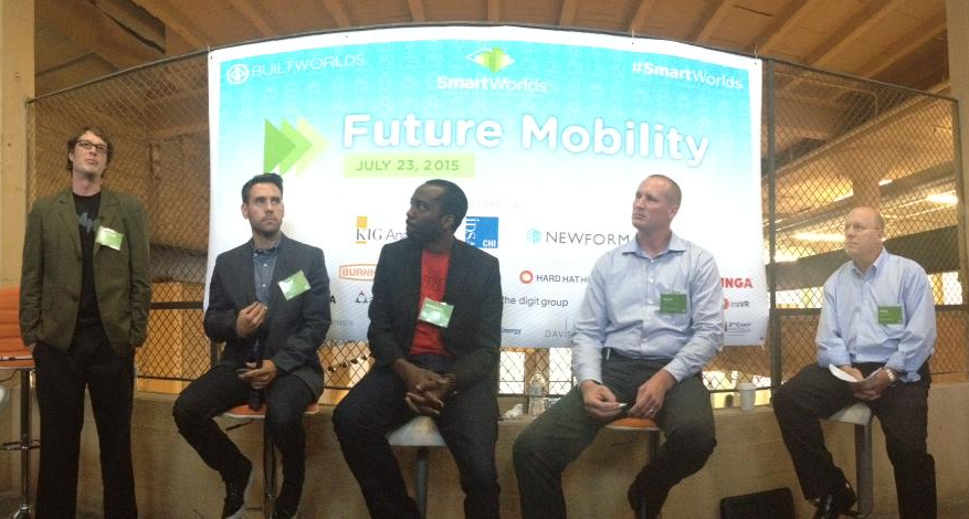 Connectedness: Our Infrastructure Functionality panel (from left), Clifford Krapfl (TEAMS Design); Caleb Hudson (Tesla); Adebayo Onigbanjo (Zebra Technologies); and Glen Campbell & Mike Garcia, both from Patrick Engineering.