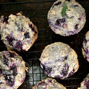 The Best Lavender Blueberry Muffins