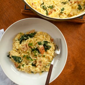Easy Vegan Chicken and Kale Risotto