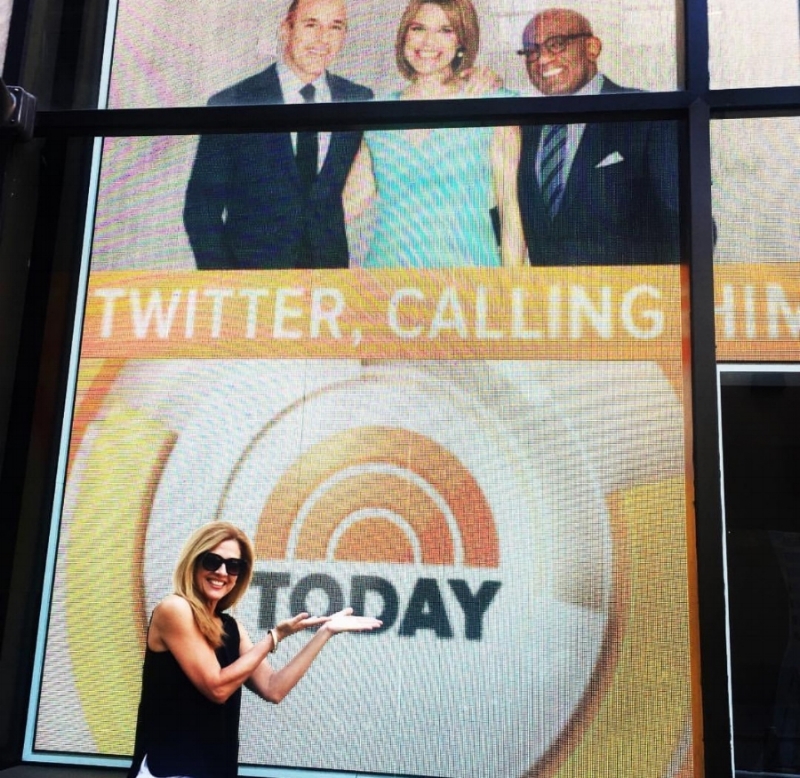 This is an impromptu pic taken outside the TODAY SHOW studio in Rockefeller Center of our founder and CEO, Cindy Hussey. 