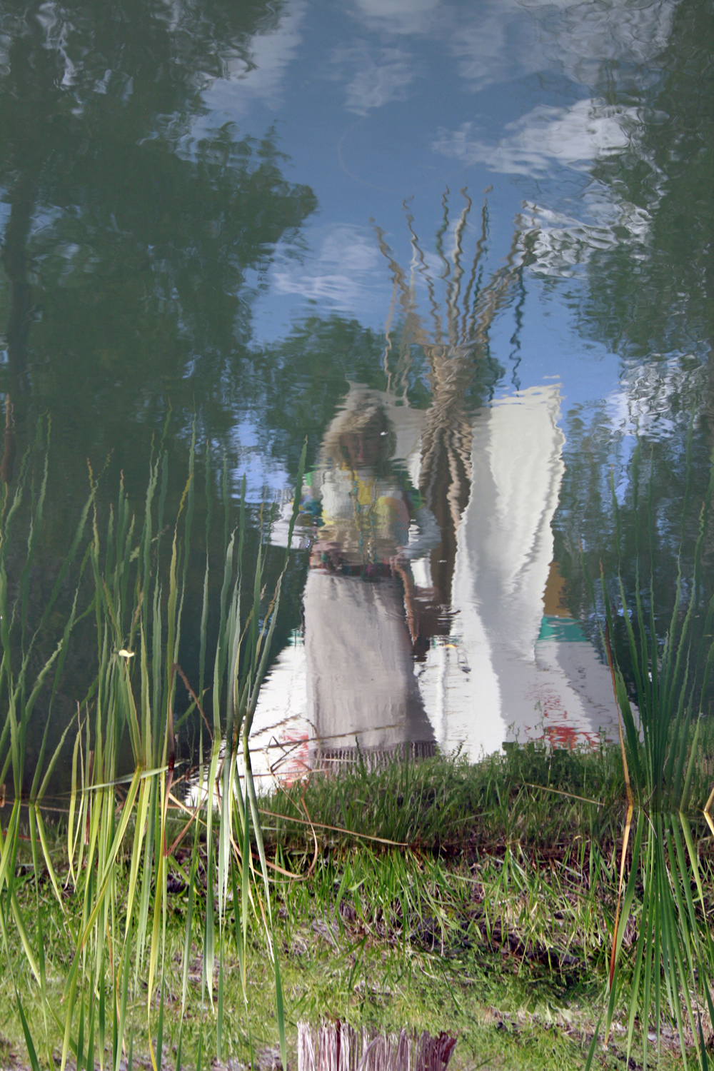 tipi pond reflection 