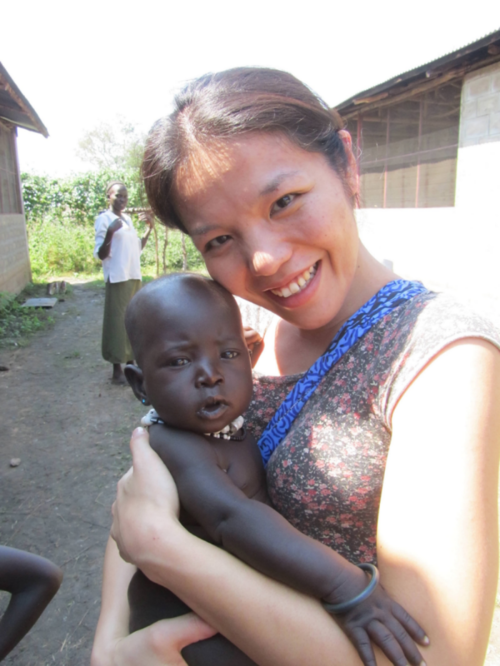 Yuko in South Sudan, just before the breakout of conflict. 