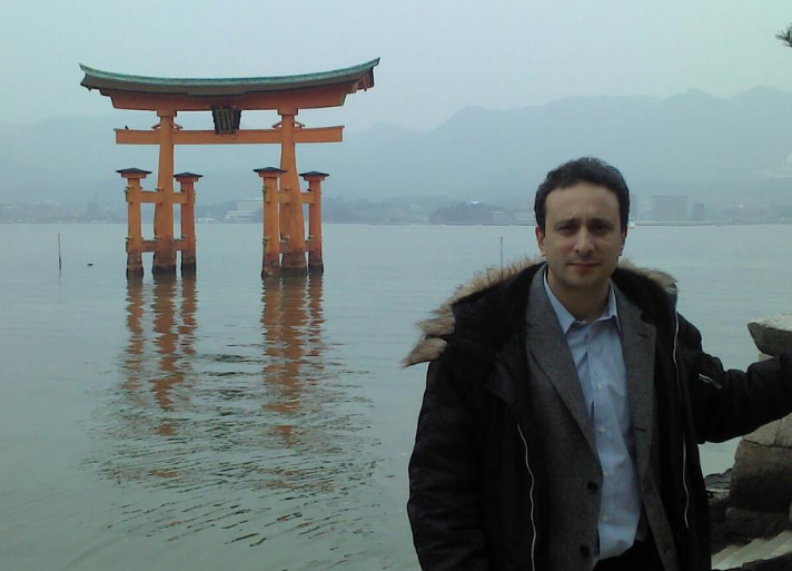 Professor Shani on the annual Rotary Peace Fellows' study trip to Hiroshima and Miyajima.
