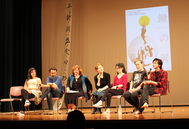 Discussion after the performance (from L to R): Ida Suraya Klint, Daniel, Professor Catherine Cole, Veronika Melekhina, Yuri Nagaoka, Seisaku and Ryo Honda
