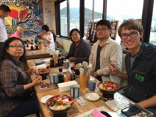 During the Team Asunaro trip to Onagawa (August 2015)