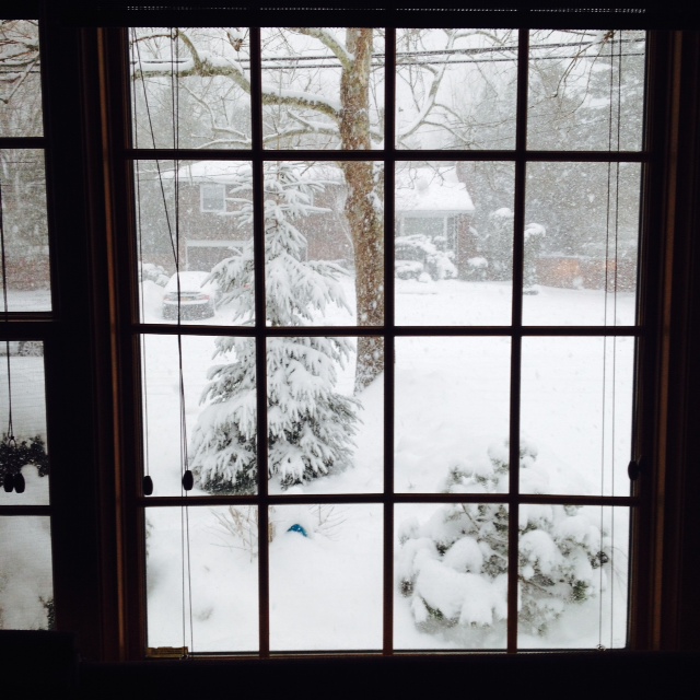 snow and window