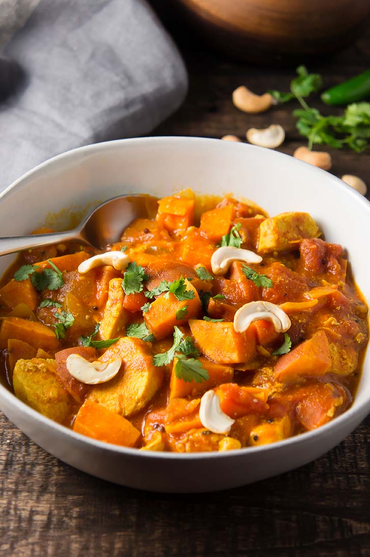 Easy Sweet Potato amp Chicken Curry Foraged Dish