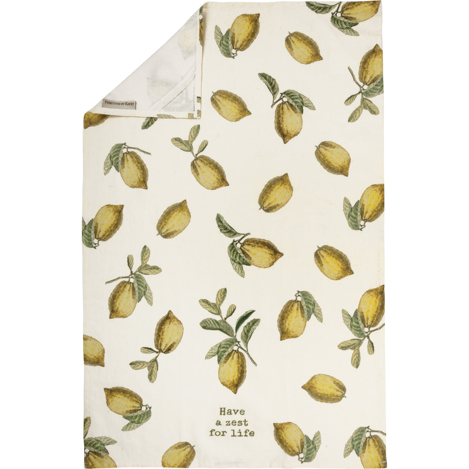 lemon cotton kitchen dish towel . — MUSEUM OUTLETS