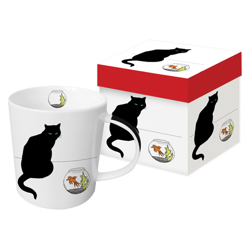 black cat gift mug — MUSEUM OUTLETS