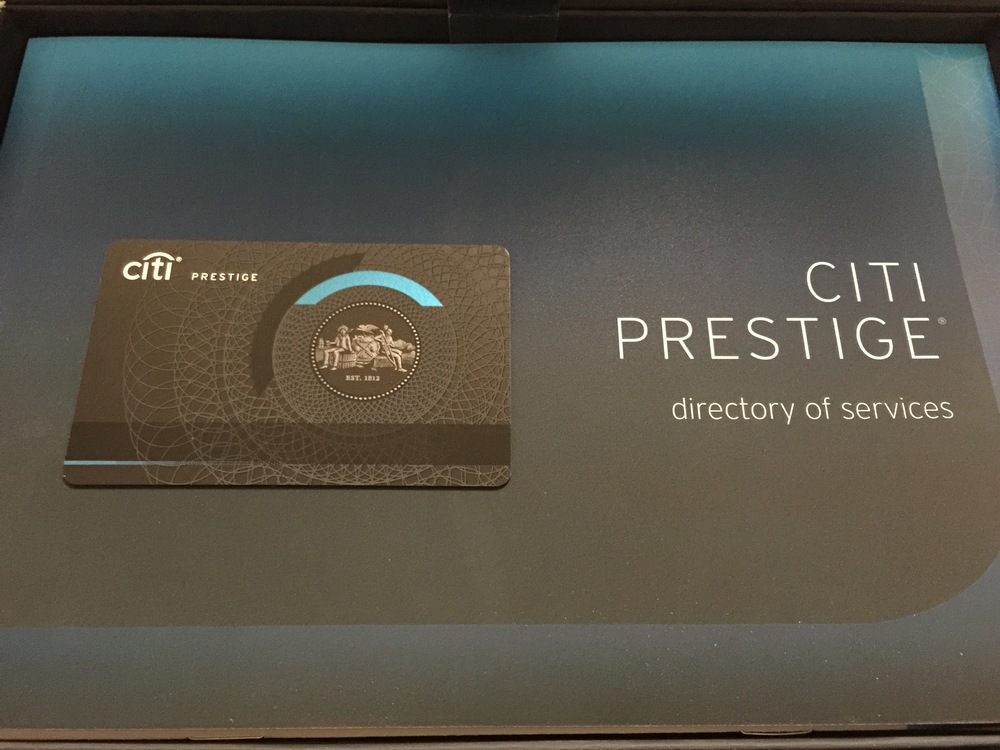 Debrian Travels: Unboxing the Citi Prestige Card