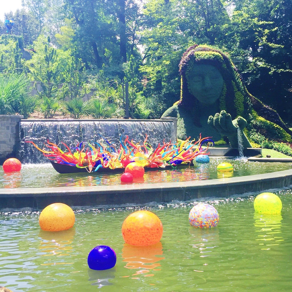 Atlanta Botanical Gardens visit - the Chihuly exhibit is out of this world! 
