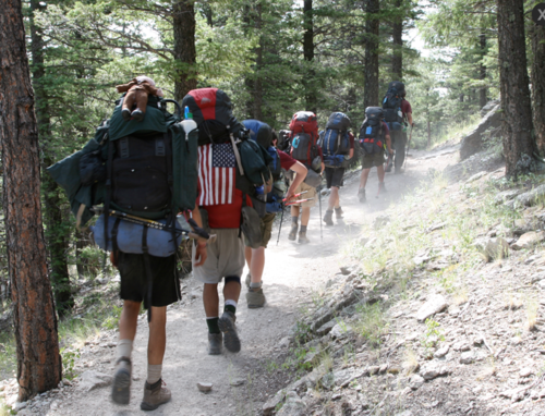 Image result for hiking boy scouts