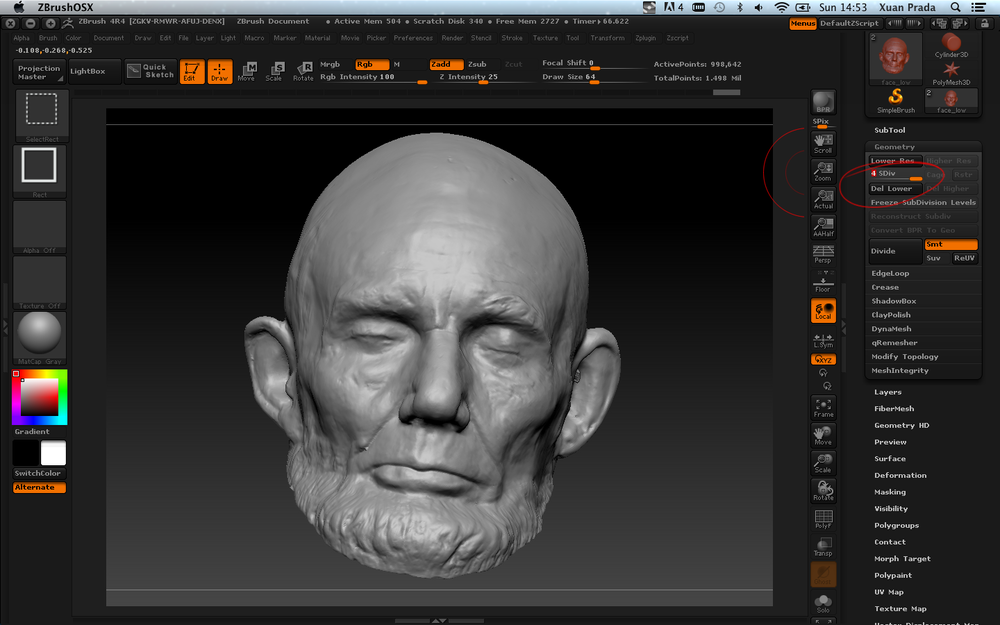 how to add zbrush models back to modo