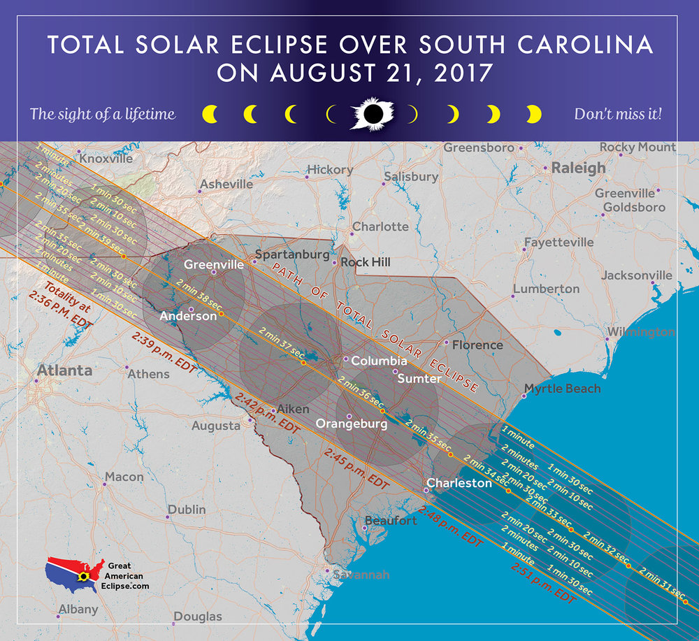 South Carolina eclipse — Total solar eclipse of Aug 21, 2017
