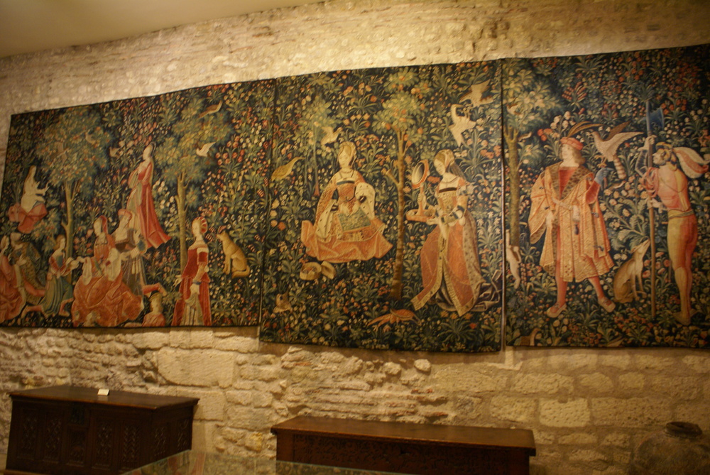 The Stately life, set of 6 tapestries in the Cluny