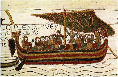 The Bayeux tapestry depicting the Norman conquest