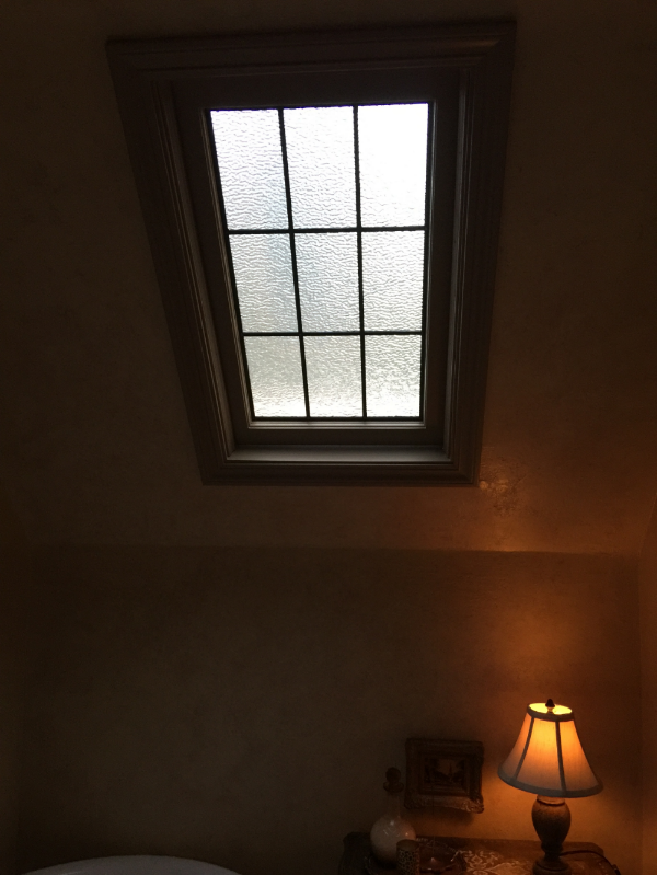 A mundane skylight became romantic