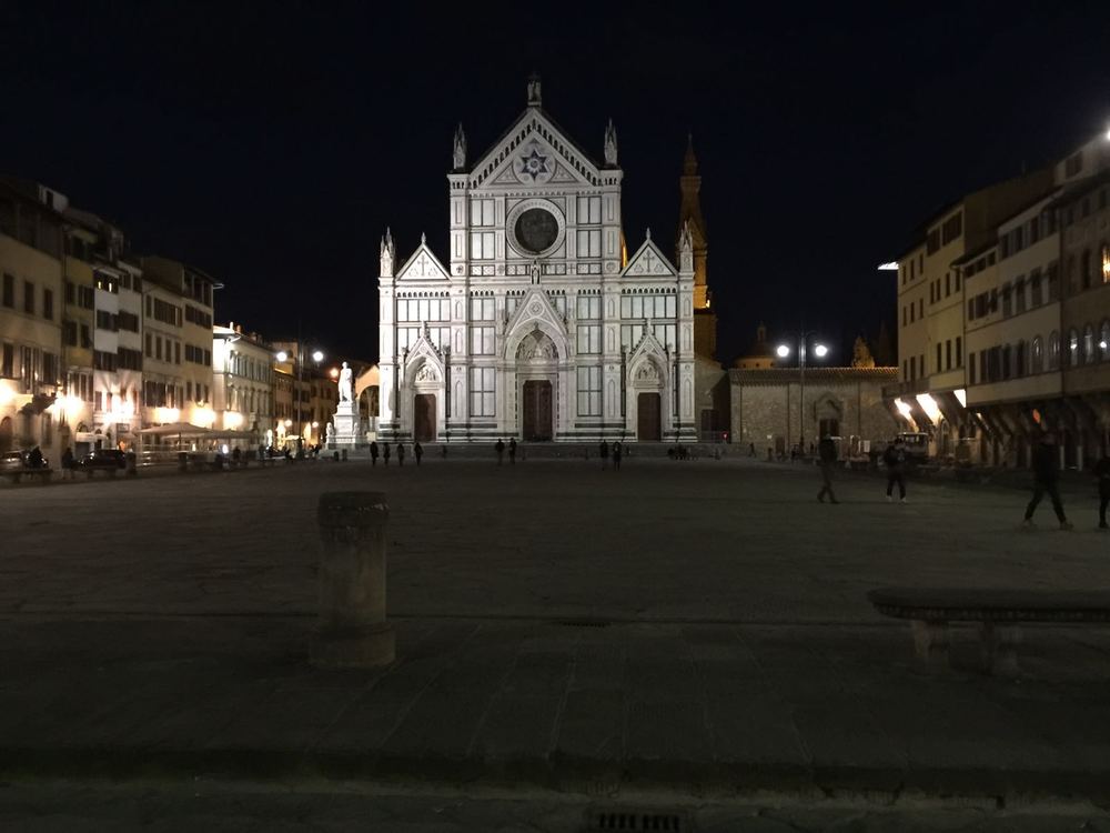 Santa Croce at night
