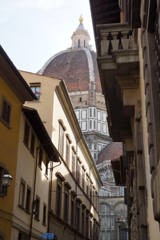 The Duomo peeking out.....