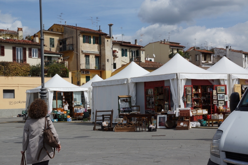 The flea market by Mercato Sant'Ambrogio