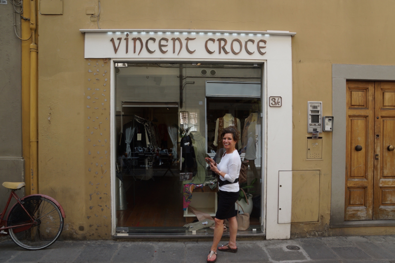I love this store, too - much less pricey!  Vincent Croce  There are 2 locations (that I found):  in San Frediano, near the Ponte alla Carraia and on Borgo la Croce, near the mercato San Ambrogio 