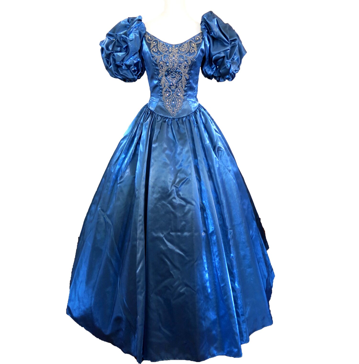 T22.1 Vintage Mike Benet Jeweled Ball Gown (waist - 22