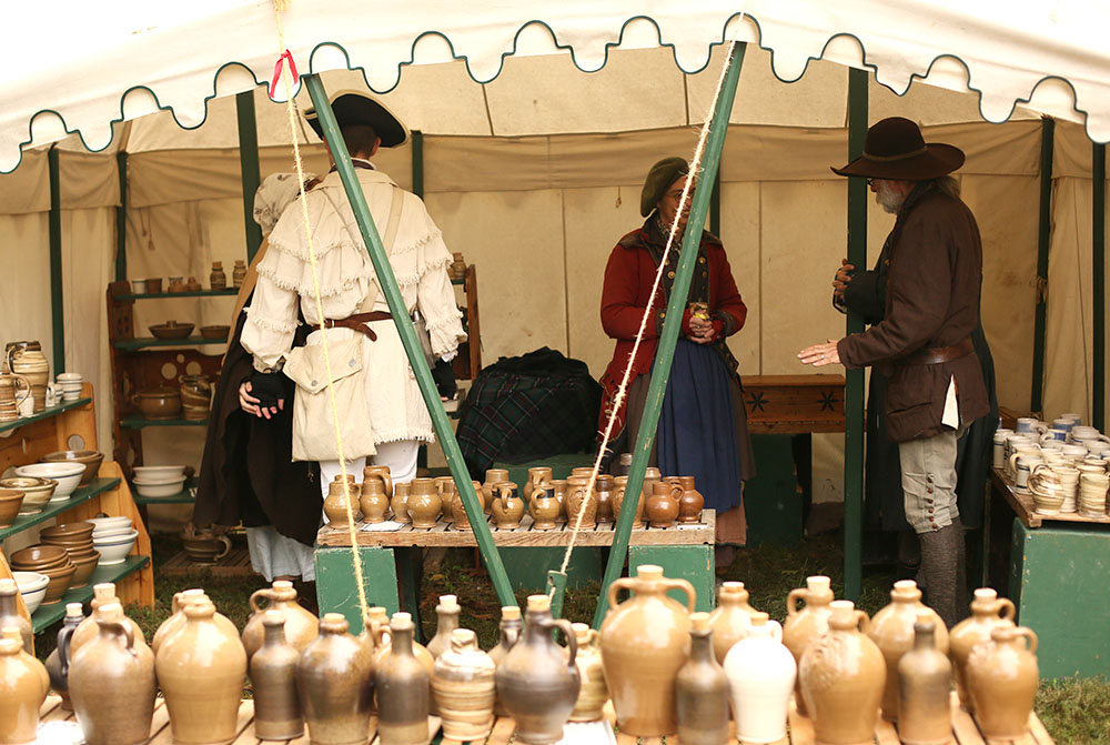  An example of what the market fair booths look like. 