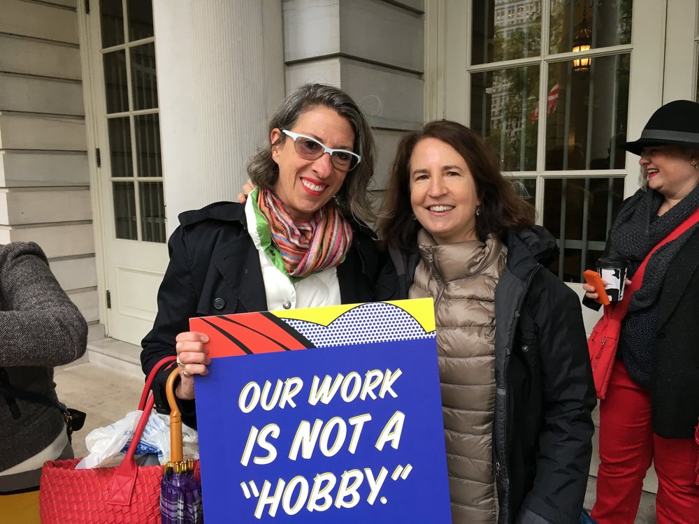   With Sara Horowitz, the Executive Director of the Freelancers Union  