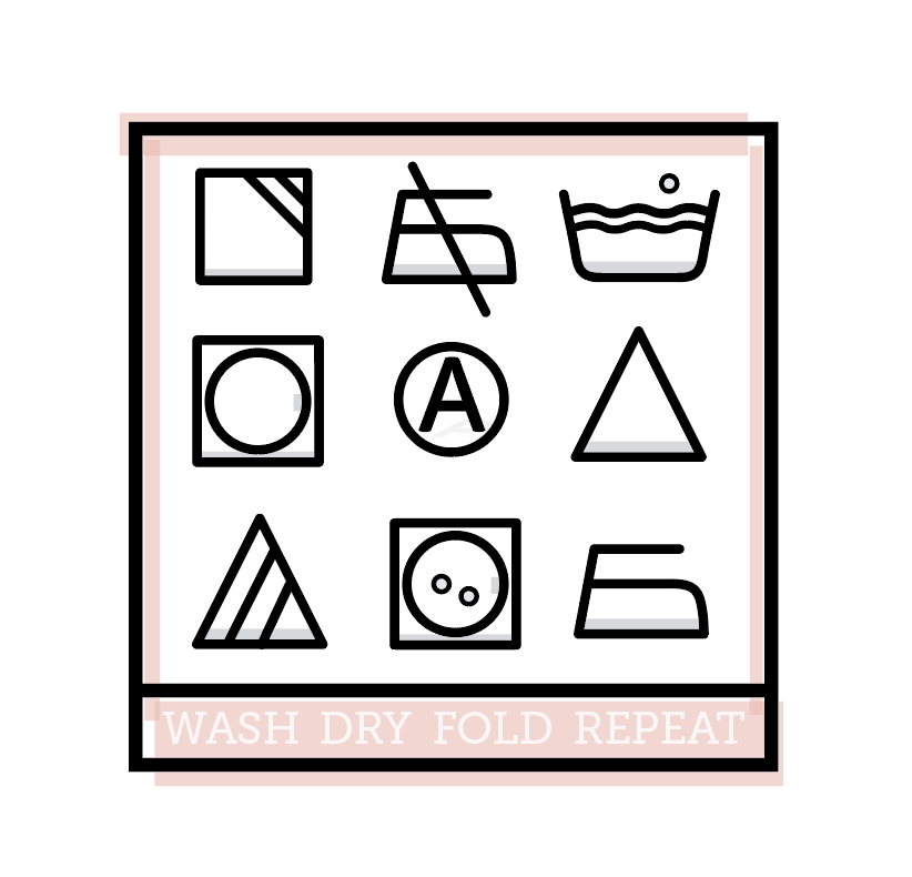  Icon Study | I've always loved the simplicity of laundry icons. I have never known what in the world they've meant - but as icons, I've always been intrigued. I decided to put my own little twist on some laundry icons for my laundry room. This was a first go. I think I need to expand on this to make a full on poster with a key underneath each icon, so it can be practical as well as lovely in my room.&nbsp; 