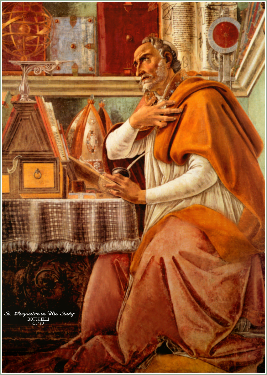 Image result for augustine at study