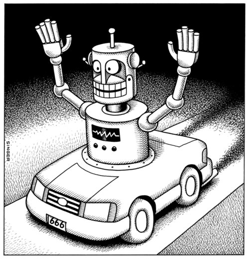 Image result for driverless cars future cartoons